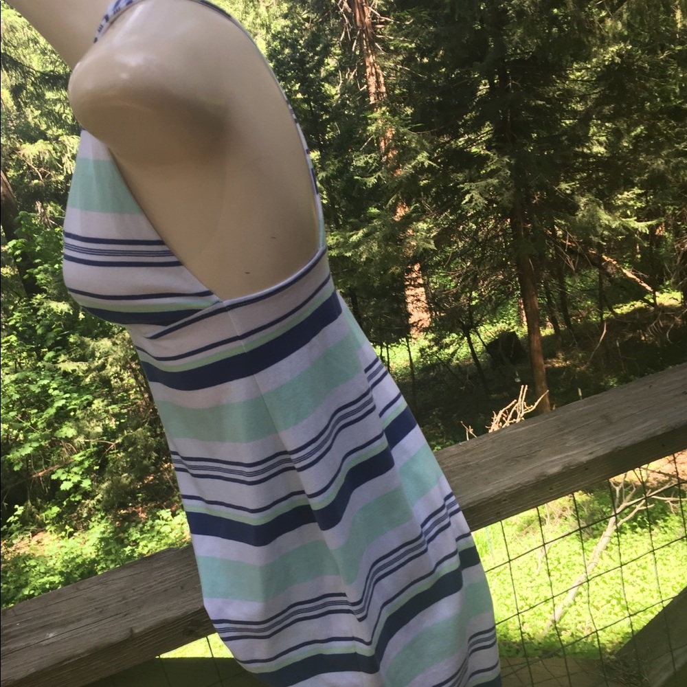 Victoria’s Secrets racer back striped sun pastel mini dress, - Picture 7 of 12